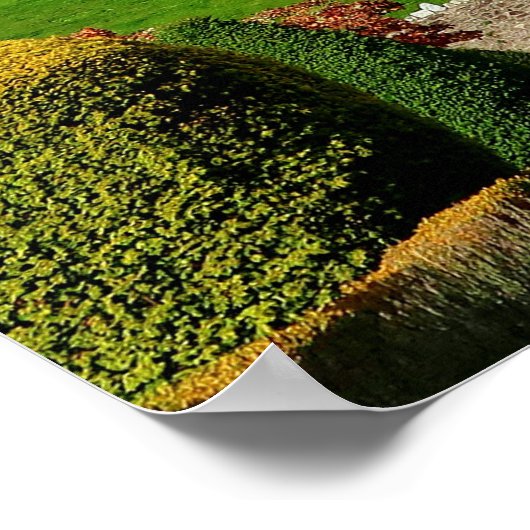 Bright Scottish Drummond Clan's Castle Poster (Ecke)