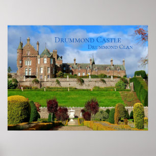 Bright Scottish Drummond Clan's Castle Poster