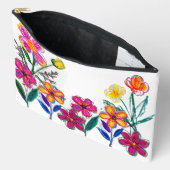 Bright Scribble-Blume Zubehörtasche (Offen)