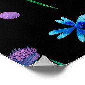 Bright seamless pattern with multicolored butterfl poster (Ecke)