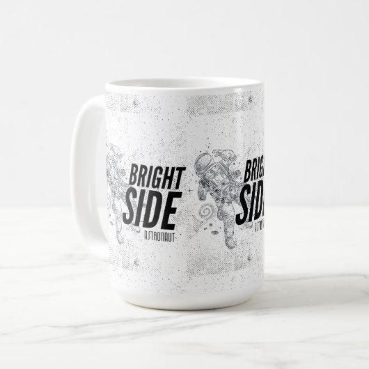 BRIGHT SEITE ASTRONAUT KAFFEETASSE (Vorderseite Links)
