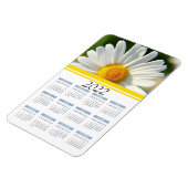 Bright Shasta Daisy | Magnet für den Blumenkalende (Linke Seite)