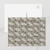 Bright Shiny Silver Celtic Spiral Knock Muster Postkarte (Vorne/Hinten)