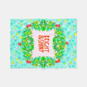 Bright & Shiny Wreath Fleecedecke (Vorderseite (Horizontal))