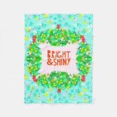 Bright & Shiny Wreath Fleecedecke (Vorderseite)