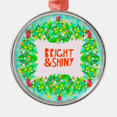 Bright & Shiny Wreath Ornament Aus Metall (Vorne)