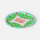 Bright & Shiny Wreath Pappteller (Schrägansicht)