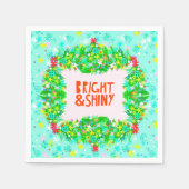 Bright & Shiny Wreath Serviette (Vorderseite)