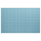 Bright Sky Blue Winter White Snowflake Muster Stoff (Yard (91,4 cm))
