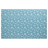 Bright Sky Blue Winter White Snowflake Muster Stoff (Fat Quarter (45,7 x 55,9 cm))