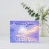 Bright Sky über Serene Water Bereavement Vielen Da Dankeskarte (Stehend Vorderseite)
