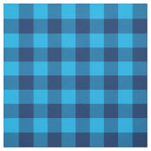Bright Sky und Navy Blue Gingham Kariert Stoff (Muster)