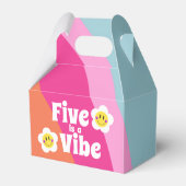 Bright Smiley Five ist eine Vibe Favor Box Geschenkschachtel (Rückseite)