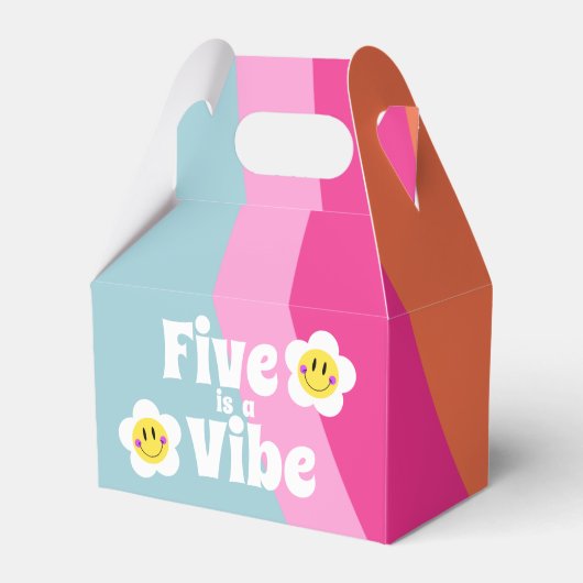 Bright Smiley Five ist eine Vibe Favor Box Geschenkschachtel (Vorderseite)