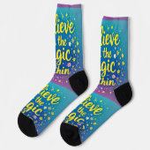 Bright Socks Believe In The Magic Within 0039472 Socken (Linkes Detail)