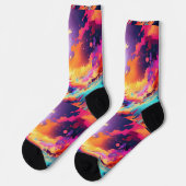 Bright Socks Bild Kunst 0038494 Socken (Linkes Detail)