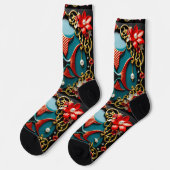 Bright Socks Bild Kunst 0038514 Socken (Linkes Detail)