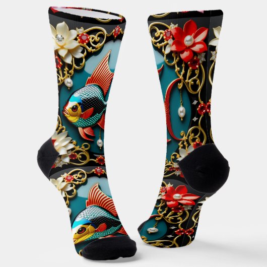 Bright Socks Bild Kunst 0038514 Socken (Gewinkelt)