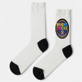 Bright Socks Bright White With Logo Socken (Linkes Detail)