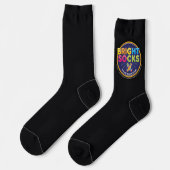 Bright Socks Dark Carbon With Logo Socken (Linkes Detail)