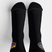 Bright Socks Dark Carbon With Logo Socken (Oben)
