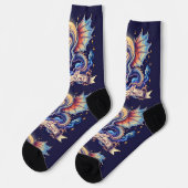 Bright Socks Dragon Rise Above 0044072 Socken (Linkes Detail)
