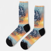 Bright Socks Dream Big & Live Fearless 0044007 Socken (Linkes Detail)