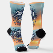 Bright Socks Dream Big & Live Fearless 0044007 Socken (Gewinkelt)