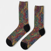 Bright Socks Elaborate Seamless Patterns 0039280 Socken (Linkes Detail)