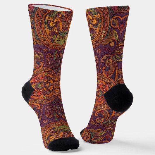 Bright Socks Elaborate Seamless Patterns 0039284 Socken (Gewinkelt)