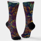 Bright Socks Elaborate Seamless Patterns 0039298 Socken (Gewinkelt)