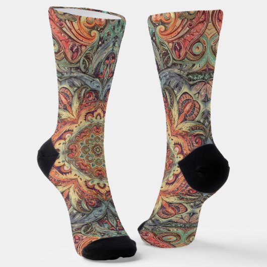 Bright Socks Elaborate Seamless Patterns 0039301 Socken (Gewinkelt)