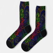 Bright Socks Elaborate Seamless Patterns 0039302 Socken (Linkes Detail)