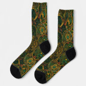 Bright Socks Elaborate Seamless Patterns 0039305 Socken (Linkes Detail)
