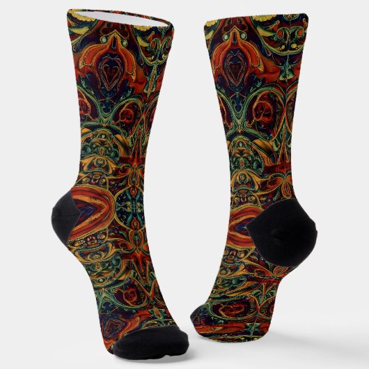 Bright Socks Elaborate Seamless Patterns 0039312 Socken (Gewinkelt)