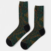 Bright Socks Elaborate Seamless Patterns 0039319 Socken (Linkes Detail)