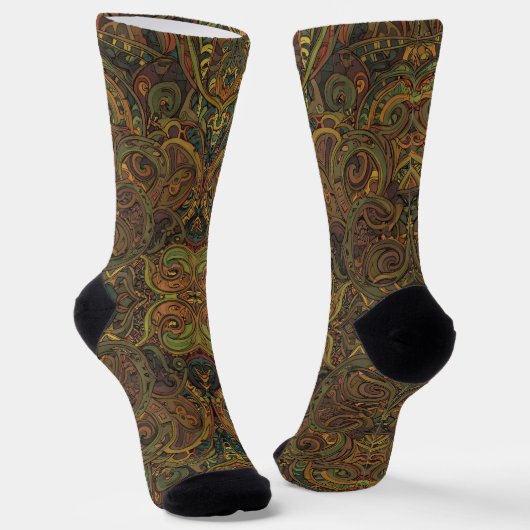 Bright Socks Elaborate Seamless Patterns 0039325 Socken (Gewinkelt)