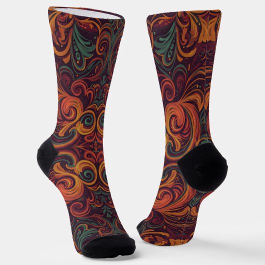 Bright Socks Elaborate Seamless Patterns 0039327 Socken (Gewinkelt)