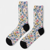 Bright Socks Elaborate Seamless Patterns 0039336 Socken (Linkes Detail)