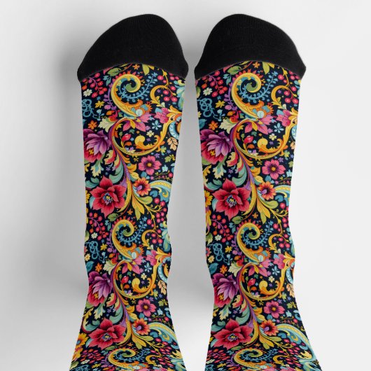 Bright Socks Elaborate Seamless Patterns 0039341 Socken (Oben)