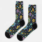 Bright Socks Elaborate Seamless Patterns 0039342 Socken (Linkes Detail)