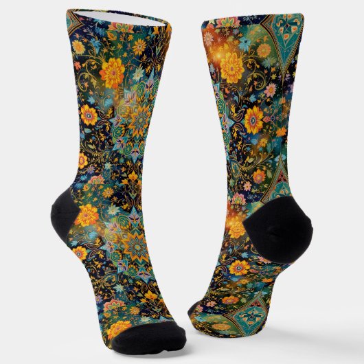 Bright Socks Elaborate Seamless Patterns 0039343 Socken (Gewinkelt)