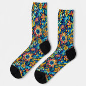 Bright Socks Elaborate Seamless Patterns 0039344 Socken (Linkes Detail)