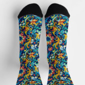 Bright Socks Elaborate Seamless Patterns 0039344 Socken (Oben)