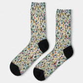 Bright Socks Elaborate Seamless Patterns 0039345 Socken (Linkes Detail)