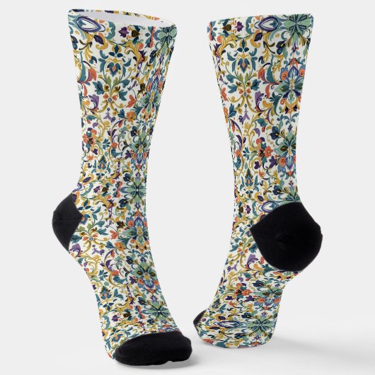 Bright Socks Elaborate Seamless Patterns 0039345 Socken (Gewinkelt)