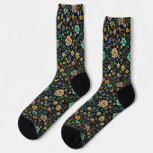 Bright Socks Elaborate Seamless Patterns 0039347 Socken (Linkes Detail)