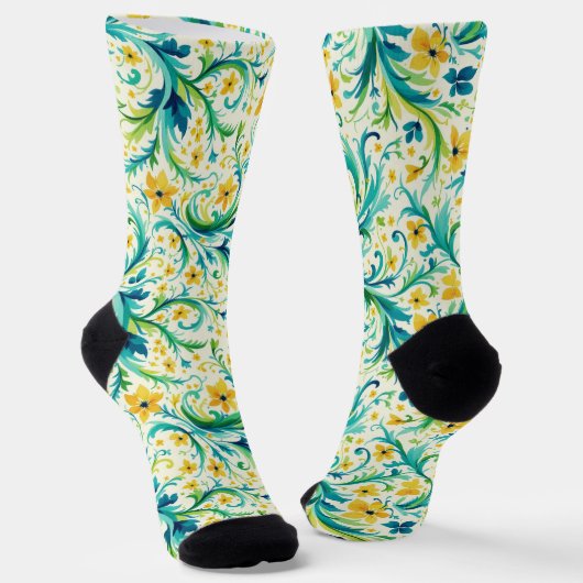 Bright Socks Elaborate Seamless Patterns 0039348 Socken (Gewinkelt)