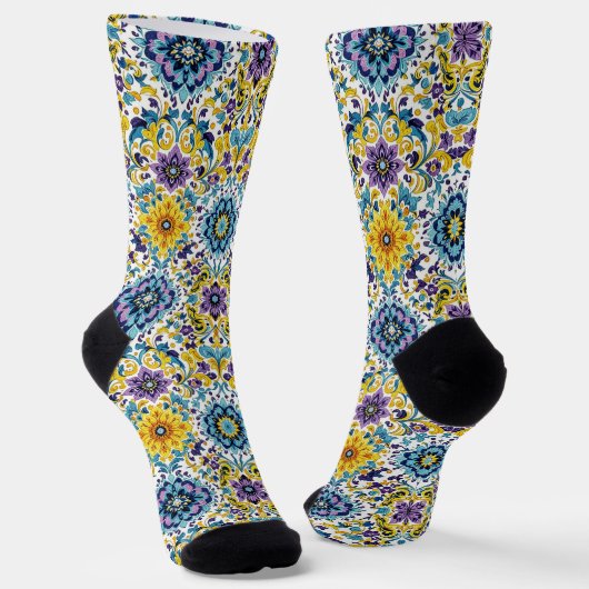 Bright Socks Elaborate Seamless Patterns 0039350 Socken (Gewinkelt)
