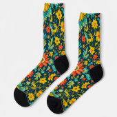 Bright Socks Elaborate Seamless Patterns 0039352 Socken (Linkes Detail)